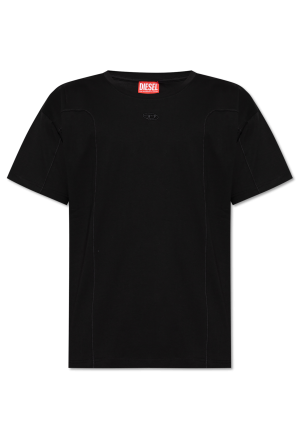 ★DIESEL★ T Miegor K77 T-shirt Black T-Miegor-K77 Black Cotton T-shirt | WE IN STYLE